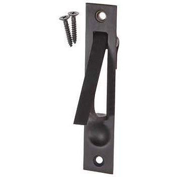 3 3/8 Inch Tall Solid Brass Edge Pull (Matte Black Finish) DELTANA