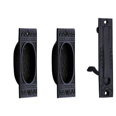 Broken Leaf Single Pocket Passage Style Door Set (Oil Rubbed Bronze) COPPER MOUNTAIN HARDWARE