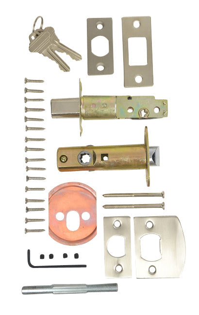  Georgian Roped Oval Single Door Deadbolt Entryway Set