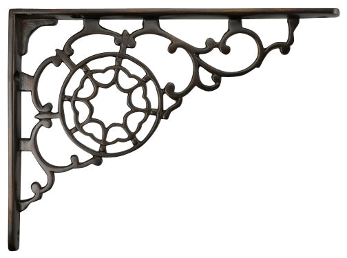 7 1/2 Inch Solid Brass Star Shape Shelf Bracket (Several Finishes Available) COPPER MOUNTAIN HARDWARE