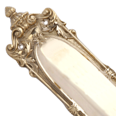 14 1/2 Inch Solid Brass Victorian Push Plate