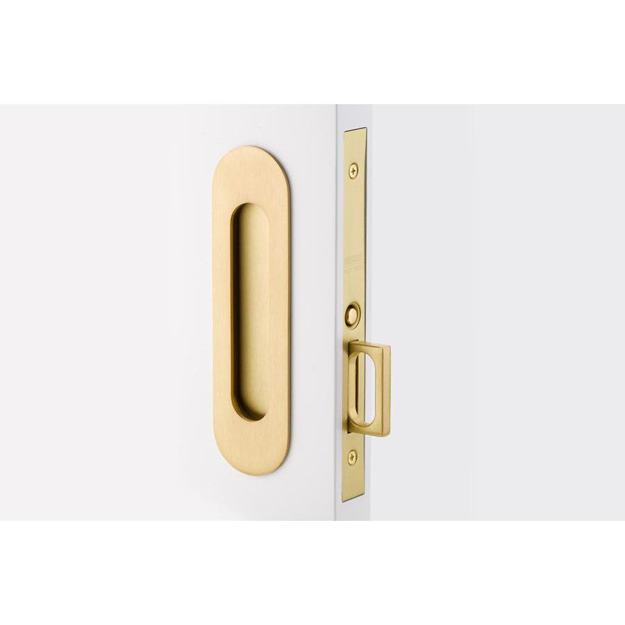 Emtek Narrow Oval Brass Mortise Pocket Door (Several Finishes Available) EMTEK