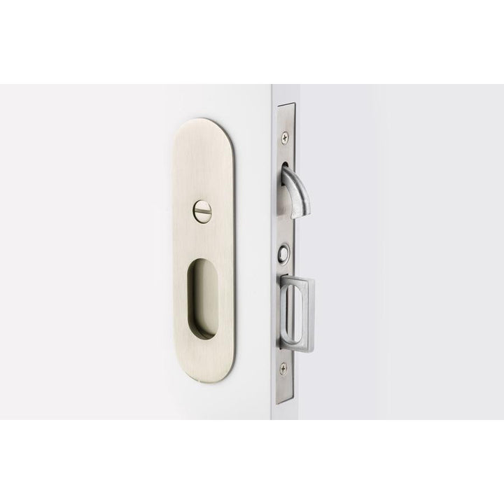 Emtek Sandcast Bronze Rustic Modern Rectangular Mortise Pocket Door (Several Finishes Available) EMTEK