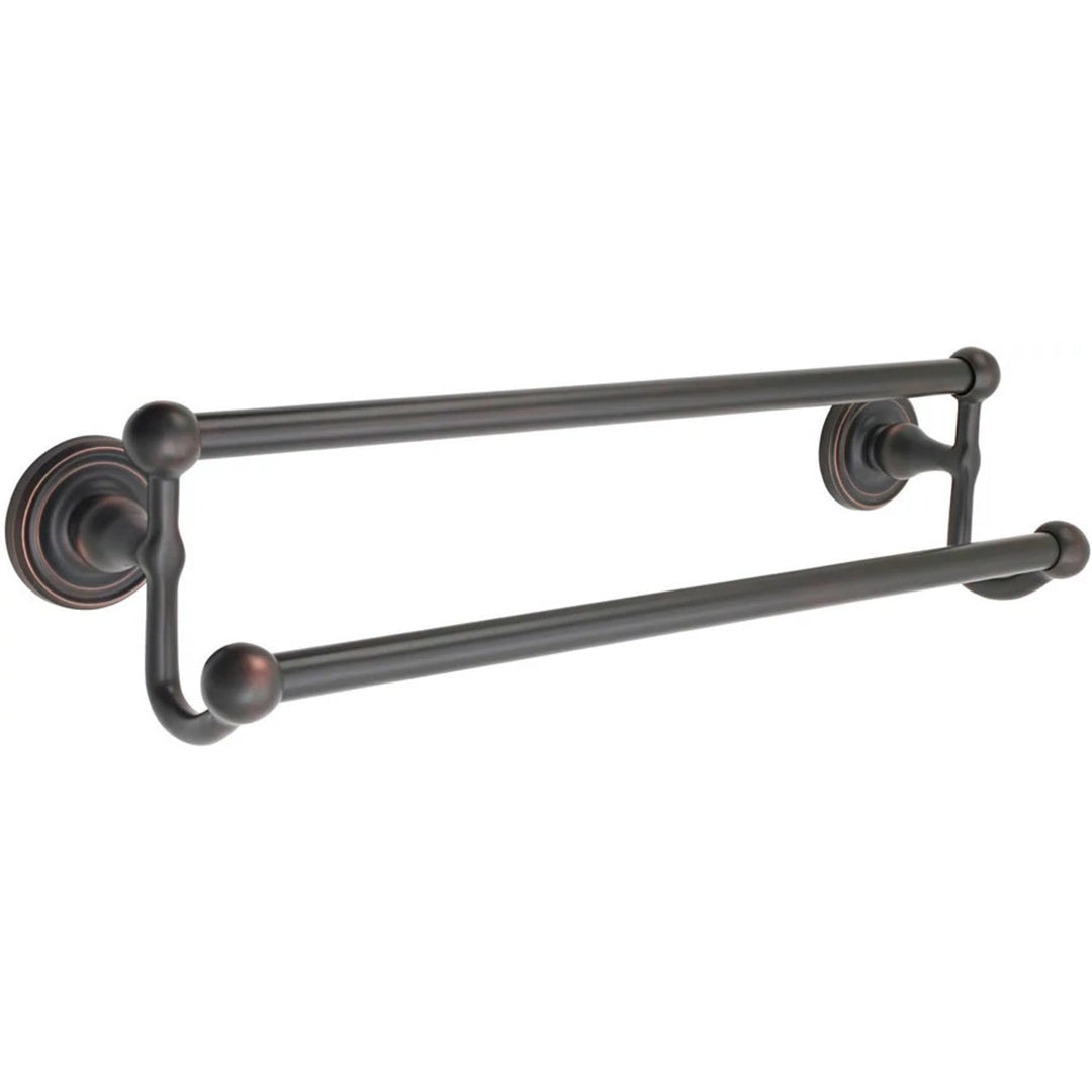 30 Inch Traditional Brass Double Towel Bar (Several Finishes Available) EMTEK