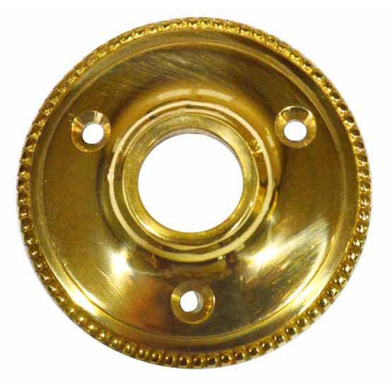 2 3/8 Inch Small Traditional Round Rosette (Polished Brass Finish) Copper Mountain Hardware