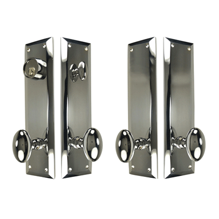 Quaker Style Double-Door Deadbolt Entryway Set (Several Finish Options) COPPER MOUNTAIN HARDWARE