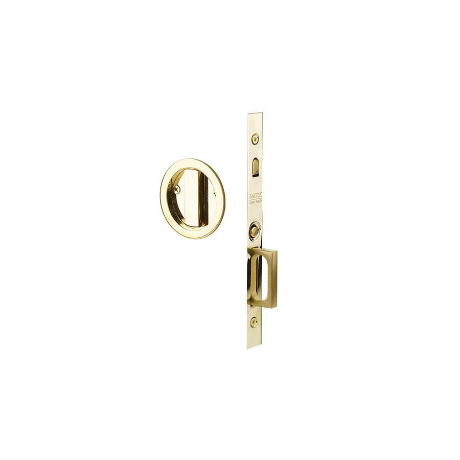 Emtek Round Brass Mortise Pocket Door (Several Finishes Available) EMTEK