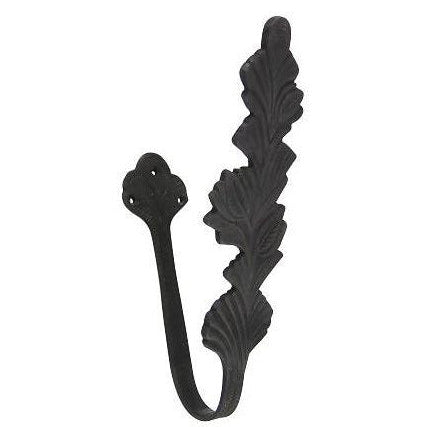 Large Elongated Leaf Style Curtain and Drapery Hold (Several Finishes)