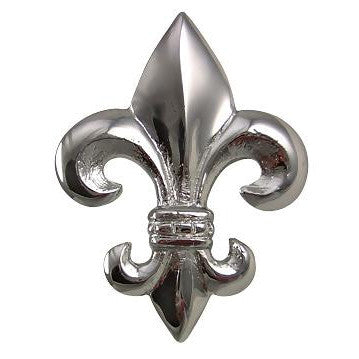 2 5/8 Inch Fleur de Lis Knob (Polished Chrome Finish) COPPER MOUNTAIN HARDWARE