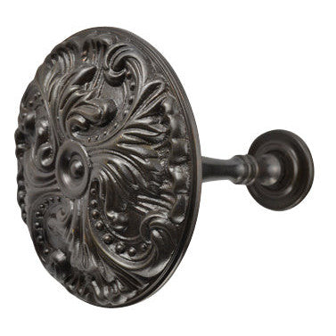 Solid Brass Baroque Curtain Tie Back (Oil Rubbed Bronze Finish) Copper Mountain Hardware