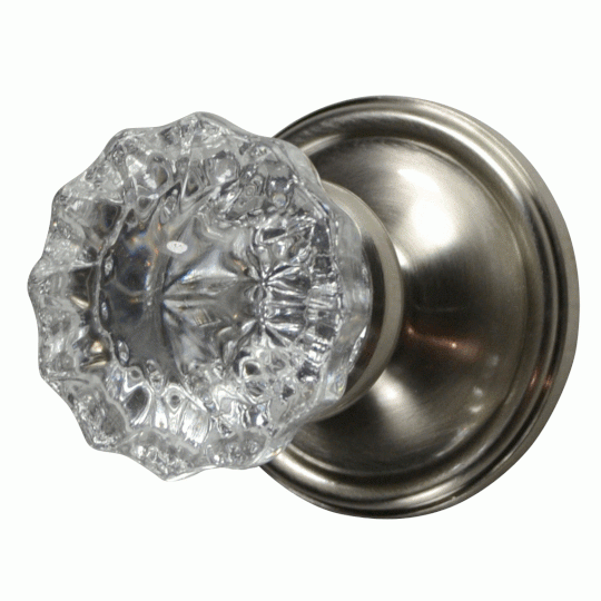 Traditional Crystal Knob Wall Mount Robe Hook (Several Finish Options) Copper Mountain Hardware