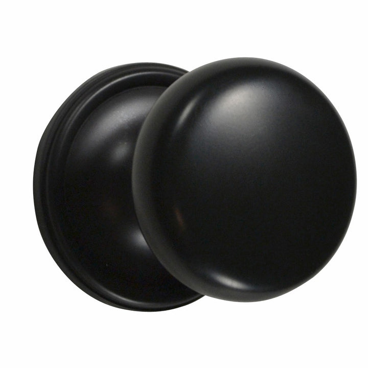 Traditional Rosette Door Set with Round Brass Door Knobs (Several Finishes Available)
