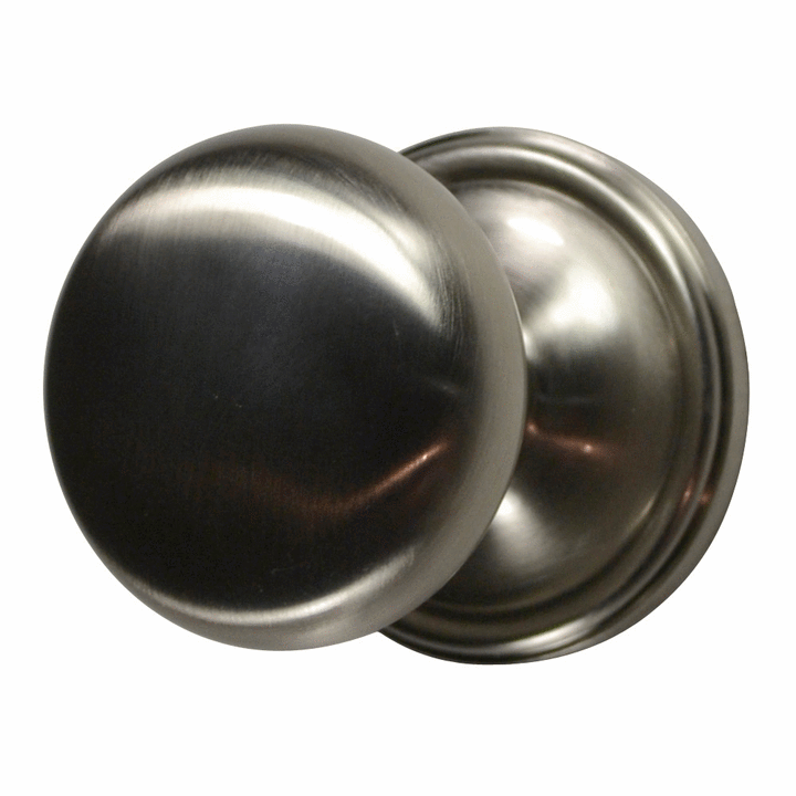 Traditional Rosette Door Set with Round Brass Door Knobs (Several Finishes Available) COPPER MOUNTAIN HARDWARE