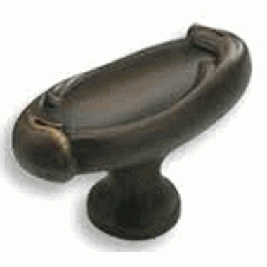 1 7/8 Inch French Farm Oval Knob (Ancient Bronze Finish) SCHAUB