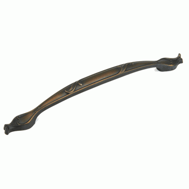 16 1/2 Inch (12 Inch c-c) French Farm Appliance Pull (Ancient Bronze Finish) SCHAUB