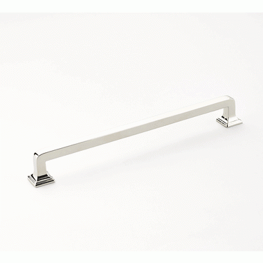 8 1/2 Inch (8 Inch c-c) Menlo Park Pull (Polished Nickel Finish) SCHAUB