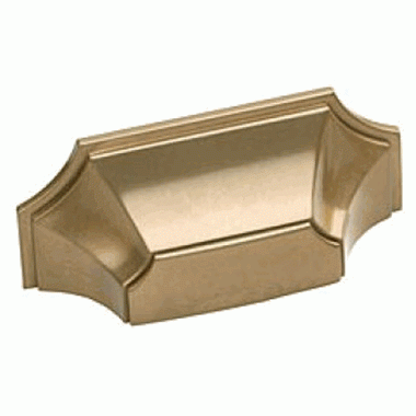 4 3/8 (3 Inch c-c) Empire Cup Pull (Brushed Bronze Finish) SCHAUB