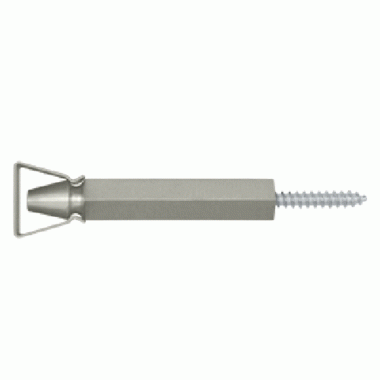 3 1/4 Inch Shutter Door Holder With Steel Bracket (Brushed Nickel) DELTANA