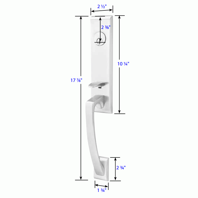 Solid Brass Artemis Style Mortise Entryway Set (Brushed Nickel Finish) EMTEK