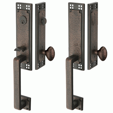 Emtek 3308 Craftsman One Piece Single Cylinder Mortise Handleset EMTEK