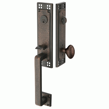 Emtek 3308 Craftsman One Piece Single Cylinder Mortise Handleset EMTEK