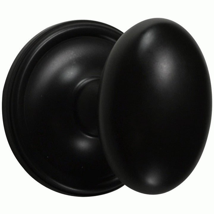 Traditional Rosette Door Set with Egg Style Door Knobs (Several Finishes Available)