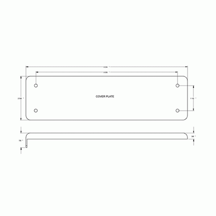 Solid Brass Extra Cover Plate (Chrome Finish) DELTANA