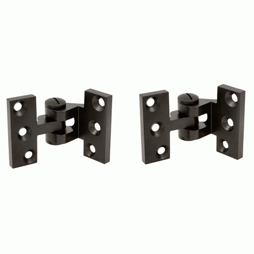 2 1/2 x 3 3/4 Inch Solid Brass Intermediate Pivot Hinge (Oil Rubbed Bronze Finish) DELTANA