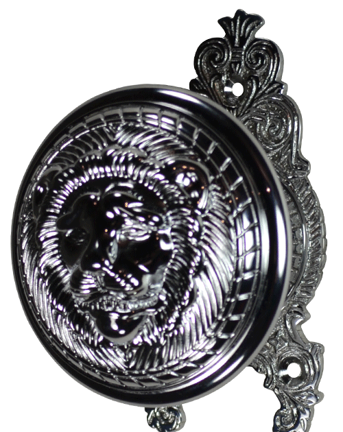 Solid Brass Lion Head Ornate Victorian Door Knob Set COPPER MOUNTAIN HARDWARE