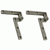 4 3/8 x 5/8 x 1 7/8 Inch Solid Brass Pivot Hinge (Antique Nickel Finish) DELTANA