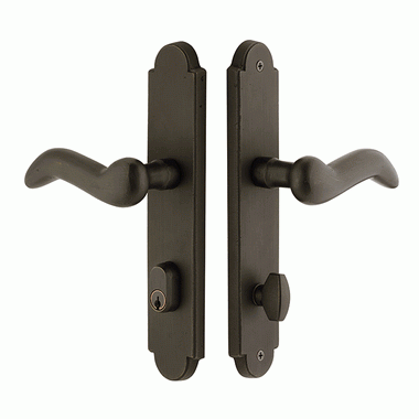 Sandcast Arched Style Stretto Passage Entryway Set (Oil Rubbed Bronze Finish) EMTEK