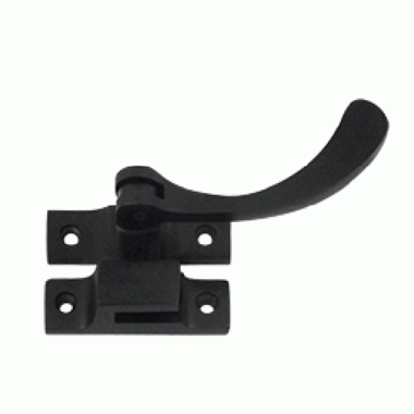 4 1/2 Inch Solid Brass Window Lock Casement Fastener (Matte Black) DELTANA