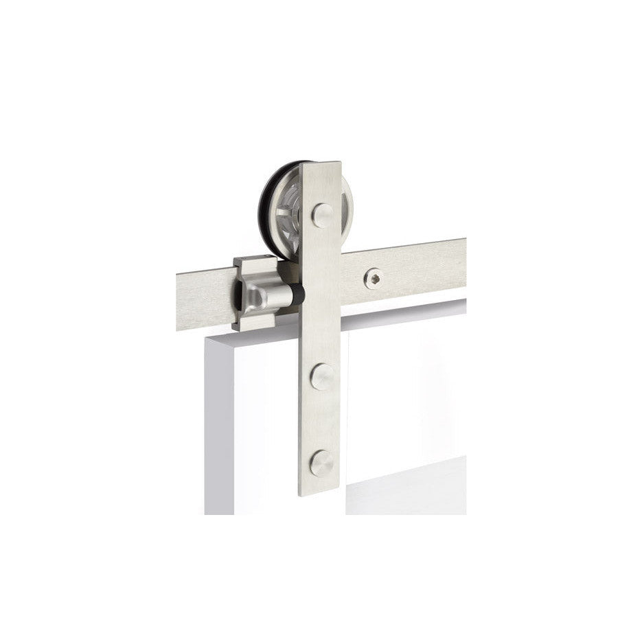 Modern Rectangular Face Mount Barn Door Hanger (Several Finishes Available) EMTEK