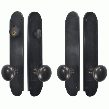 Traditional Oval Single-Door Deadbolt Entryway Set (Oil Rubbed Bronze Finish) COPPER MOUNTAIN HARDWARE