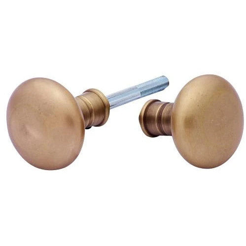 Solid Brass Round Spare Door Knob Set (Antique Brass) COPPER MOUNTAIN HARDWARE