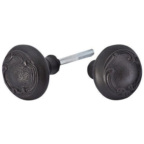 Solid Brass Lafayette Swirl Spare Door Knob Set (Oil Rubbed Bronze) COPPER MOUNTAIN HARDWARE