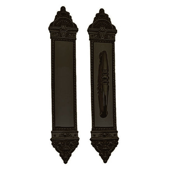 16 1/4 Inch European Door Pull & Push Plate Set (Oil Rubbed Bronze Finish) COPPER MOUNTAIN HARDWARE