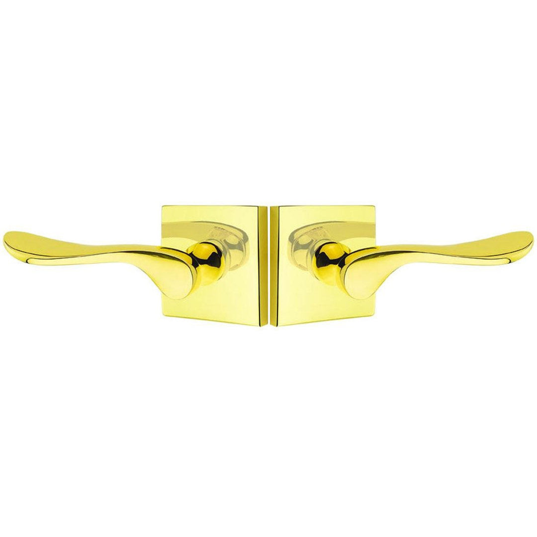 Emtek Solid Brass Luzern Lever With Square Rosette (Several Finish Options) EMTEK