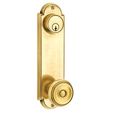 Solid Brass Delaware Keyed Style Passage Entryway Set (Polished Brass Finish) EMTEK