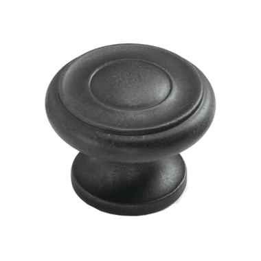 1 1/2 Inch Colonial Round Knob (Distressed Bronze Finish) SCHAUB