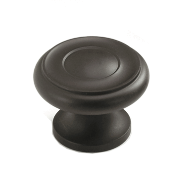 1 1/2 Inch Colonial Round Knob (Oil Rubbed Bronze Finish) SCHAUB