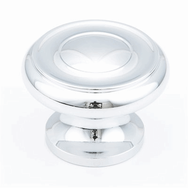 1 1/2 Inch Colonial Round Knob (Polished Chrome Finish) SCHAUB