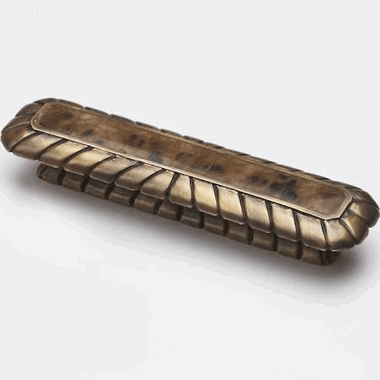 1 1/4 Inch (3 Inch c-c) Tiger Penshell Cabinet Pull (Estate Dover Finish) SCHAUB