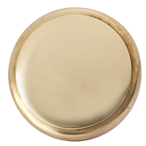 1 1/4 Inch Brass Flat Top Cabinet Knob (Lacquered Brass Finish) COPPER MOUNTAIN HARDWARE