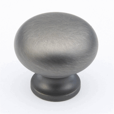 1 1/4 Inch Country Style Round Knob (Antique Nickel Finish) SCHAUB