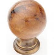 1 1/4 Inch Tiger Penshell Round Cabinet Knob (Estate Dover Finish) SCHAUB