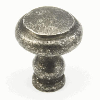 1 1/8 Inch Artifax Round Knob (Dark Pewter Finish) SCHAUB