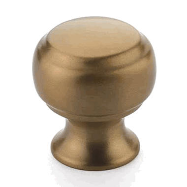 1 1/8 Inch Cabriole Round Knob (Burnished Bronze Finish) SCHAUB