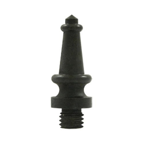 1 3/16 Inch Solid Brass Steeple Tip Hinge Finial (Bronze Dark Finish) DELTANA