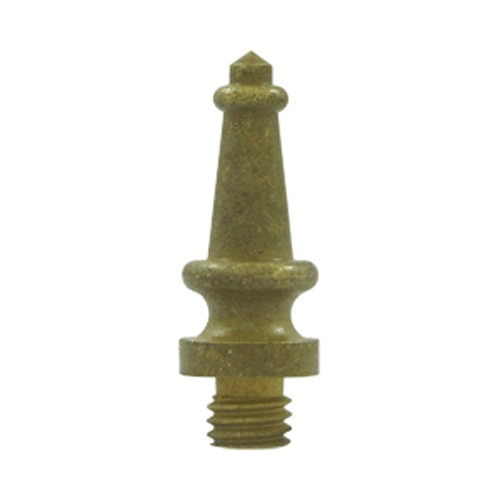 1 3/16 Inch Solid Brass Steeple Tip Hinge Finial (Bronze Medium Finish) DELTANA